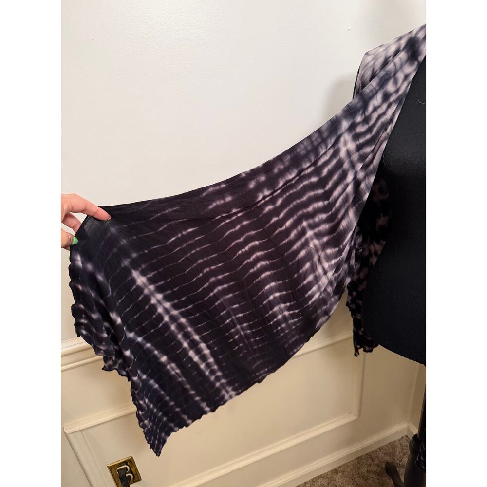 Bamboobies Midnight Shibori Open Nursing Shawl Tie Dye Bamboo One Size Boho - Picture 3 of 7